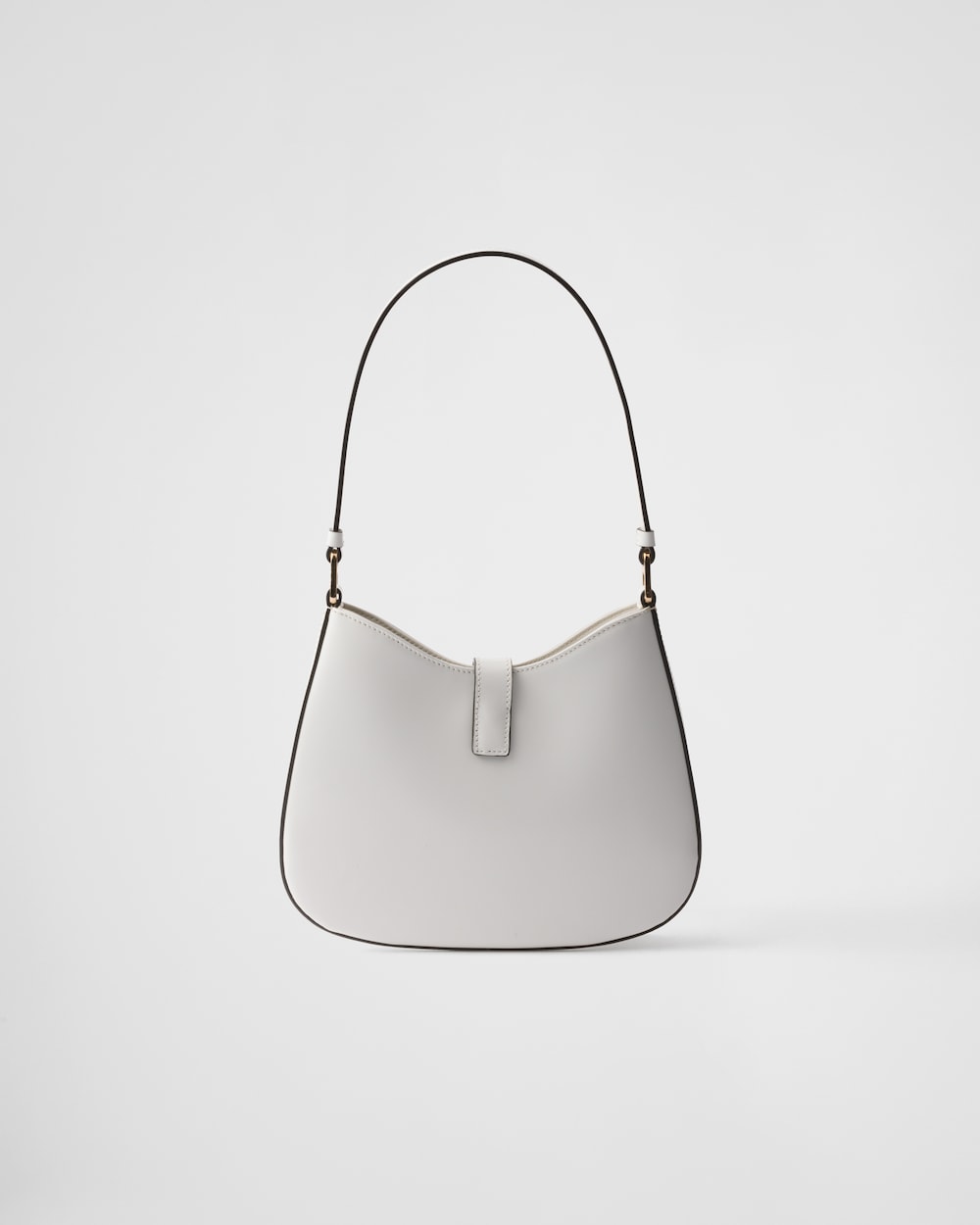 Prada Cleo Brushed Leather Shoulder Bag With Clasp Closure - Image 5